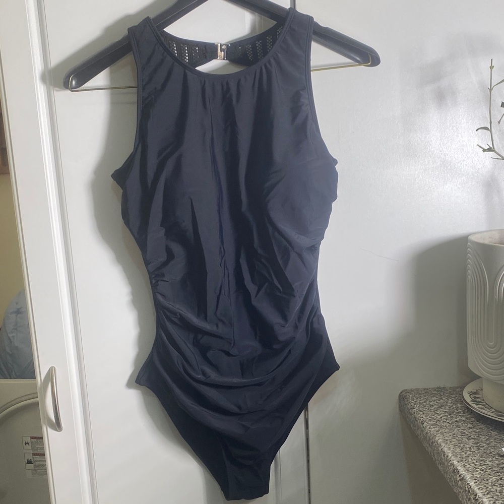 Black One-Piece Swimsuit